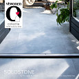 Keramische tegel vtwonen Solostone Uni Mold Grit Grey 90x90x3cm