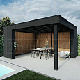 Buitenverblijf Capri 4250x3750x2550mm (bxdxh) model rechts alleen constructie