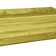 Bloembak rechthoek 32x92x42cm (HxBxD), groen geïmpregneerd