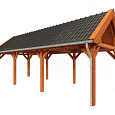 Buitenverblijf Zadeldak XL 9260x3800x3950mm (bxdxh)