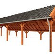 Kapschuur de Hoeve XL 12170x4400x3750mm (bxdxh)