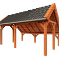 Kapschuur de Hoeve XL 5850x4400x3750mm (bxdxh) links