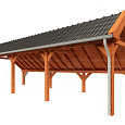 Kapschuur de Hoeve XL 9900x3800x3450mm (bxdxh) links
