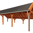 Kapschuur de Hoeve XL 9900x4400x3750mm (bxdxh) links
