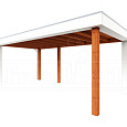 Buitenverblijf Verona model links 5750x3350x2500mm (bxdxh)