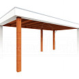 Buitenverblijf Verona model rechts 5750x3350x2500mm (bxdxh)