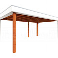 Buitenverblijf Verona model rechts 5750x4000x2500mm (bxdxh)