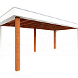 Buitenverblijf Verona model rechts 6250x3350x2500mm (bxdxh)