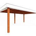 Buitenverblijf Verona model rechts 6250x4000x2500mm (bxdxh)