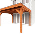 Aanbouwveranda Ancona 3750x3900x2600mm (bxdxh)