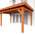 Aanbouwveranda Lucca 5250x3900x2600mm (bxdxh) links