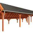 Kapschuur de Hoeve XL 11100x4400x3750mm (bxdxh)  rechts