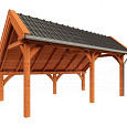 Kapschuur de Hoeve XL 5850x3800x3450mm (bxdxh) rechts