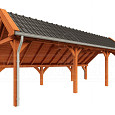 Kapschuur de Hoeve XL 8150x3800x3450mm (bxdxh) rechts