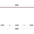Aanbouwveranda Ancona 9000x3900x2600mm (bxdxh)