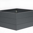 Bloembak Modulair Antraciet (RAL7016) fijnstructuur 90x90x42cm