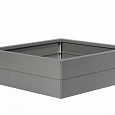 Bloembak Modulair Taupe fijnstructuur 120x120x28cm