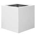 Bloembak vlak - Wit (RAL9016) fijnstructuur 60x60x60cm