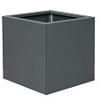 Bloembak vlak - Antraciet (RAL7016) fijnstructuur 60x60x60cm