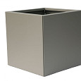 Bloembak vlak - Taupe fjinstructuur 60x60x60cm