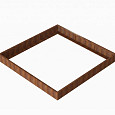 Bloembak Module+ 270x270x28cm | Corten