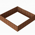 Bloembak Module+ 240x240x56cm | Corten
