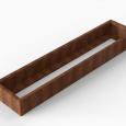 Bloembak Module+ 60x270x28cm | Corten