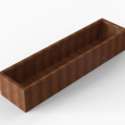 Bloembak Module+ 60x240x42cm | Corten