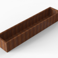 Bloembak Module+ 60x300x42cm | Corten