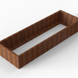 Bloembak Module+ 90x270x42cm | Corten