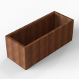 Bloembak Module+ 60x150x56cm | Corten