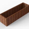 Bloembak Module+ 60x210x56cm | Corten