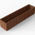 Bloembak Module+ 60x270x56cm | Corten