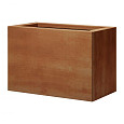 Bloembak vlak - 30x60x40 cm Corten