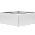 Bloembak vlak - 120x120x40 cm Wit