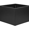 Bloembak vlak - 60x60x40 cm Grafiet zwart