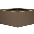 Bloembak vlak - 90x90x40 cm Supra bruin
