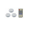 Set LED spots (3stuks) dimbaar t.b.v. veranda incl. kabel en trafo | op = op