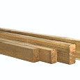 Grenen geschaafde Regel 4,4x6,8x400cm groen geïmpregneerd