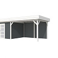 Vuren Topvision Premium Parelhoen 400x300cm en luifel 400cm kleurloos geïmpregneerd