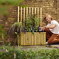 Trellis bloembak Elan 130 Excellent, 89x42x42cm hoogte 130cm groen geïmpregneerd