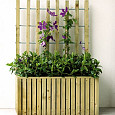 Trellis bloembak Elan 130 Excellent, 89x42x42cm hoogte 130cm groen geïmpregneerd