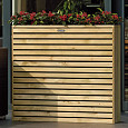 Terrasbloembak Elan Excellent, 93x30x103cm groen geïmpregneerd