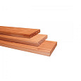 Douglas geschaafd dekdeel 1 zijde grof 1 zijde fijn profiel 2,4x13,8x500cm onbehandeld