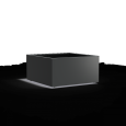 CARREZ met wielen 1200x1200x600mm Aluminium (AFWL4.2)