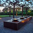 Corten Watertafel MET 4 SCHALEN 5000x1000x400mm Corten 3mm (CBS2 (4 schaals))