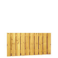 Grenen geschaafd plankenscherm 21-planks 17mm 180x90cm verticaal recht groen geïmpregneerd