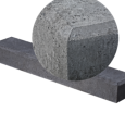 Oud Hollands betonbiels 100x20x12 cm carbon