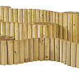 Rolborder Ø 5 x 30 x 250 cm, groen geïmpregneerd.