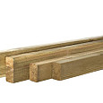 Grenen geschaafde Regel 3,4x4,5x180cm groen geïmpregneerd